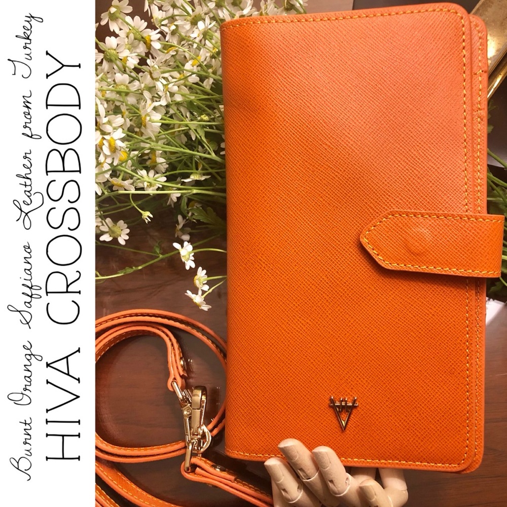 HiVa Atelier Burnt Orange Crossbody Bag & Wallet